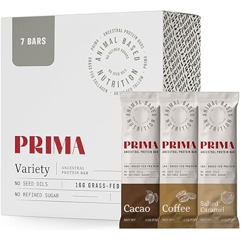 PRIMA Grass Fed Protein Bars Variety Pack Cover