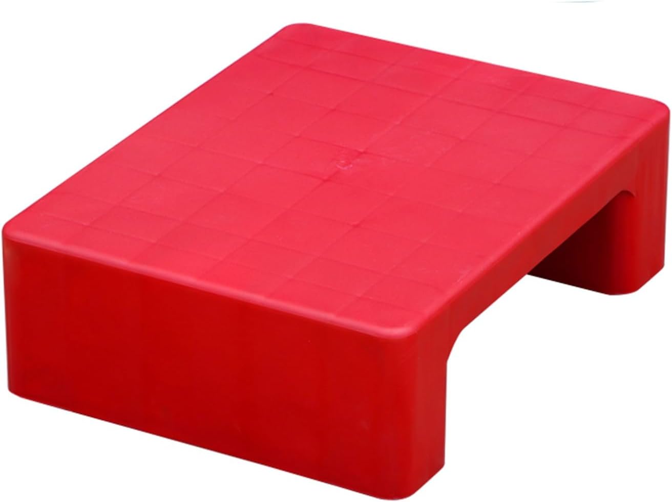 Plastic Pallets, Basement Pallet, Small Moisture Proof Pad, Stackable Modular Lightweight Floor Pallet, Two Corners HDPE Moisture-Proof Pad, for Warehouses Factory Workshop(Red)