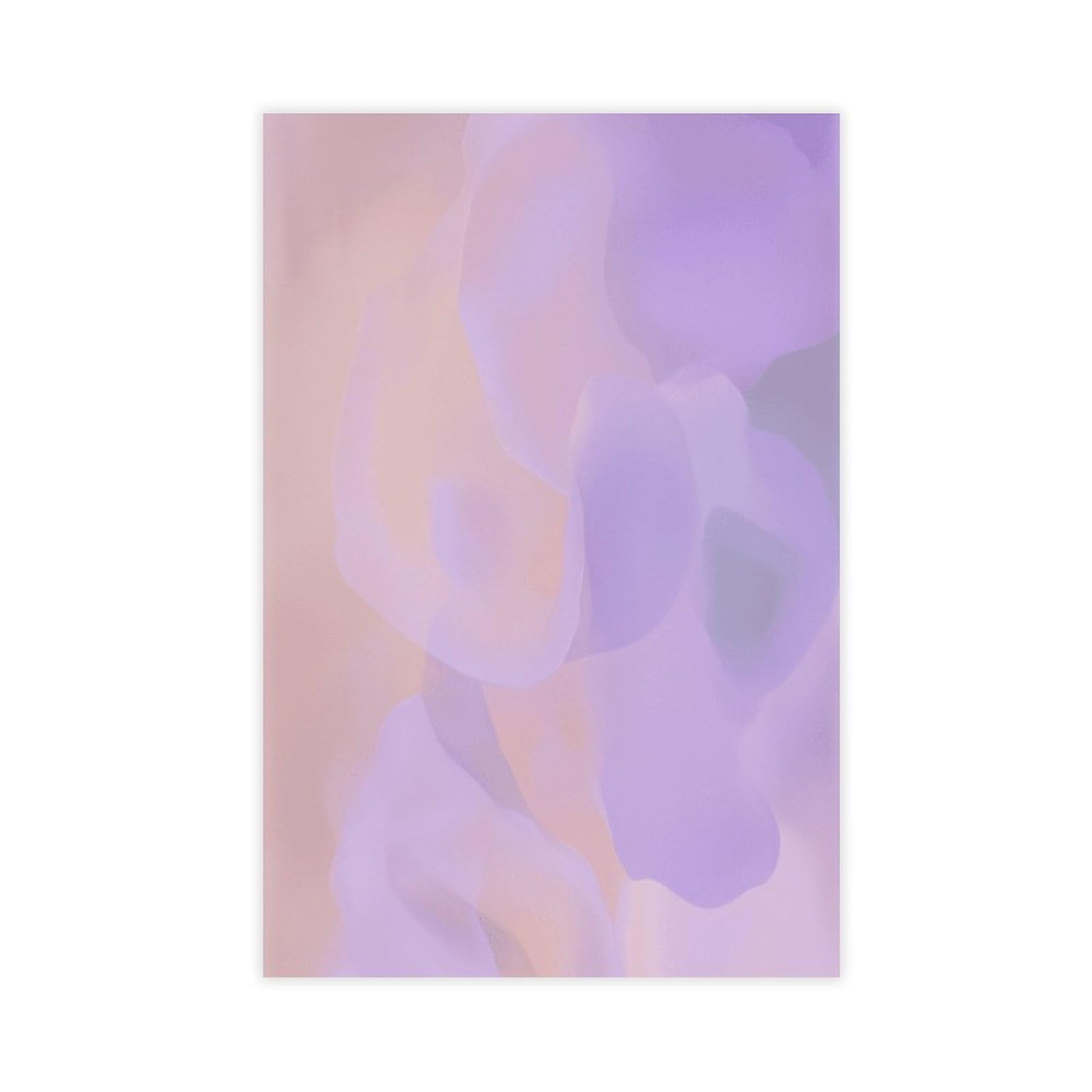 Zguols Warm Peach Abstract And Minimalist Poster Canvas Poster Bedroom Decor Sports Landscape Office Room Decor Gift Unframed Print 20" L X 30" W