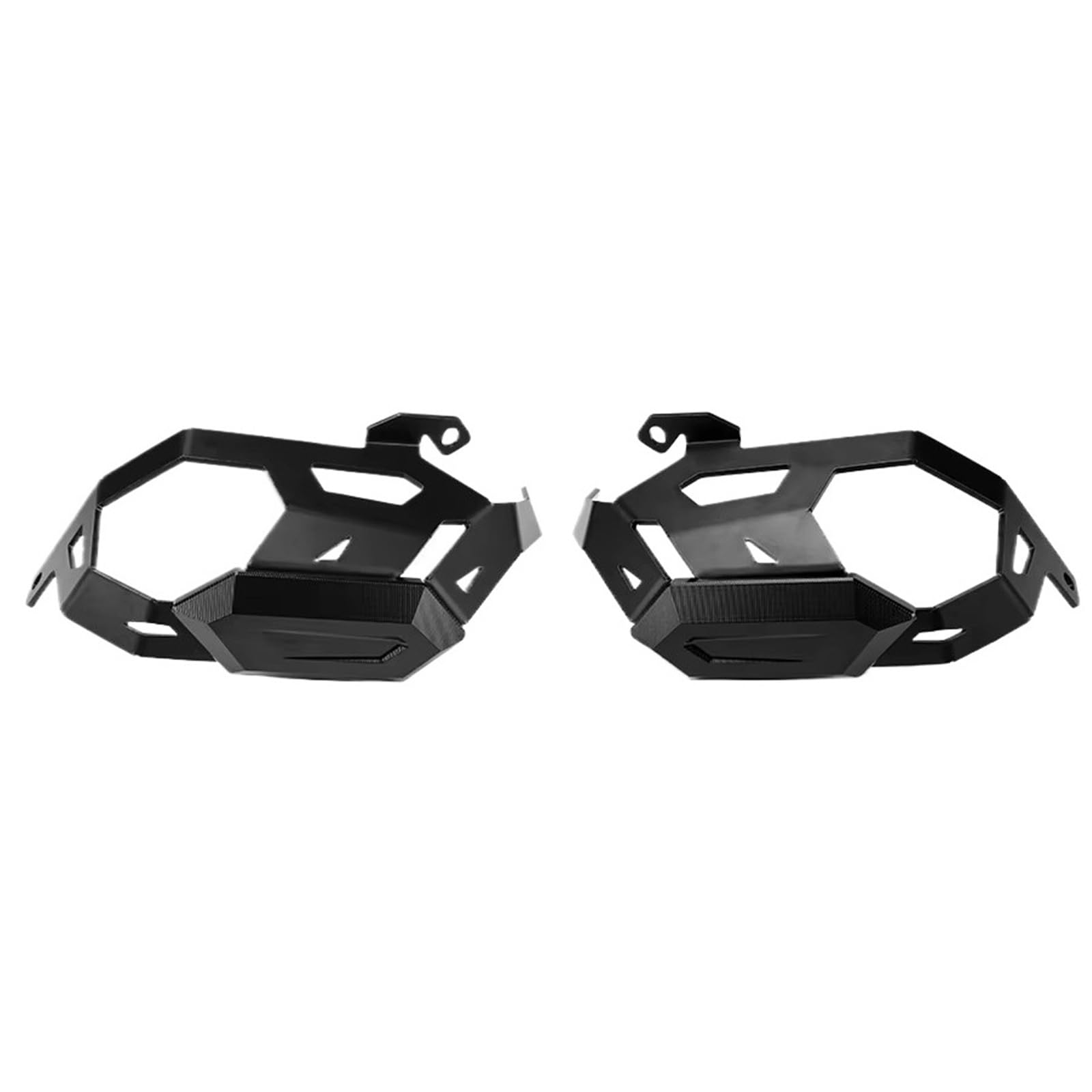 Seitenverkleidungen Zylinderkopfschutzabdeckung passend für Bmw R12 R12nineT R 12 NINET 2023- Motorradzubehör Motorschutz Motorrad Kühlerschutz(Black-Black)