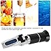 ANKROYU Refractometer Refractometer Liquid Refractometer Hand Held 0 80% Measuring Equipment for Sugar Testing in Beverages Food Industry Aluminum