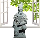 Buona durata: realizzate in argilla dura, queste statue di Terracotta Warriors non sono facili da sbiadire, resistenti alle macchie e all'usura, garantendo una finitura duratura e facile da pulire
