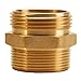 Brass Fire Hose Adapter Male x Male - 1 1/2