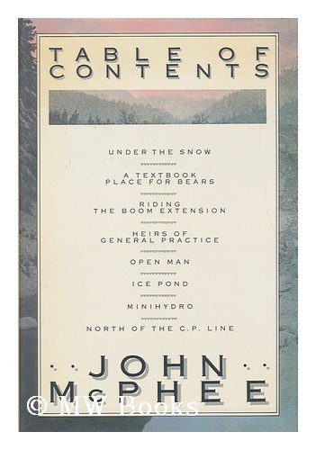 Table of Contents 0374272425 Book Cover