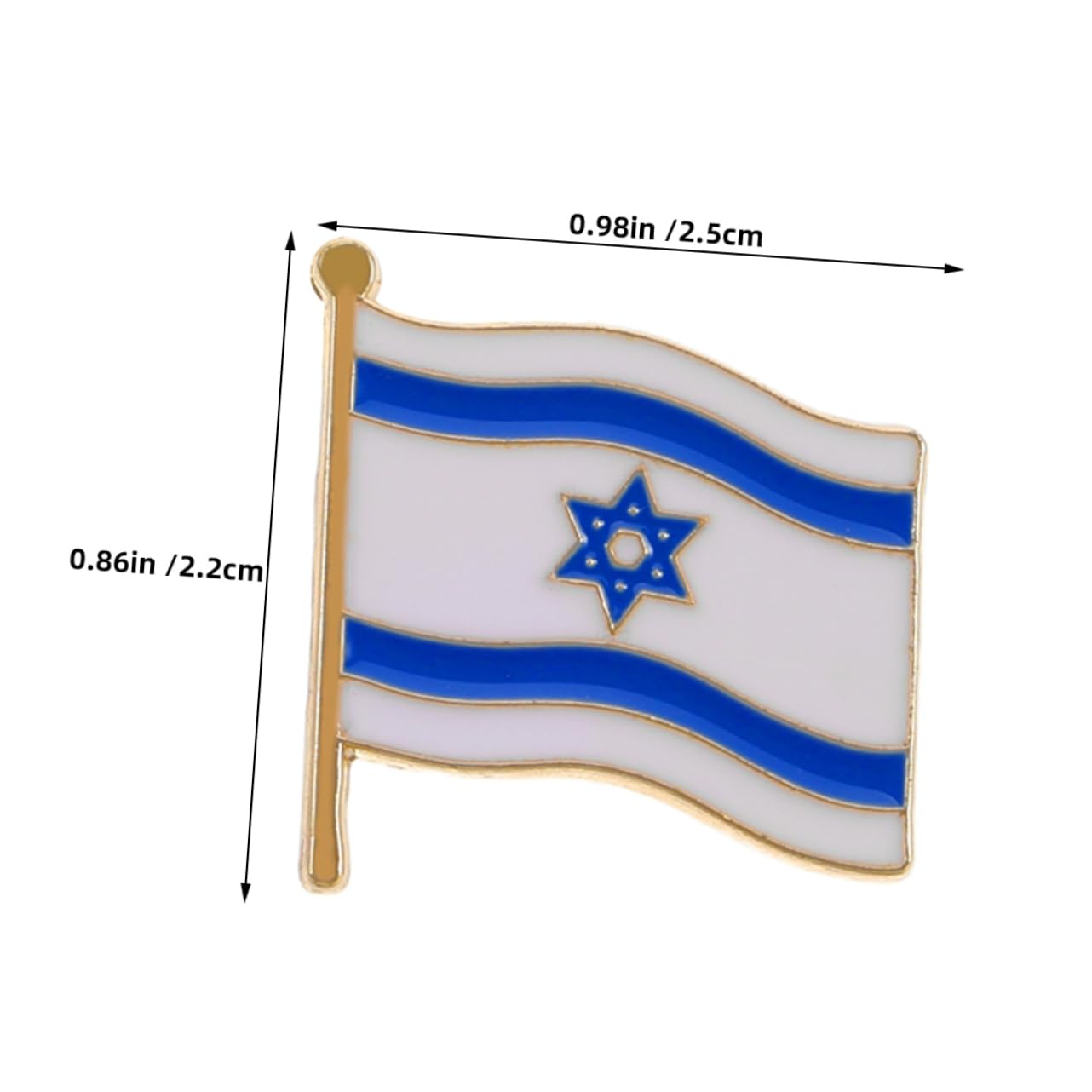 ibasenice Pines de Solapa Bandera de Israel, Broches de Aleación Ligeros y Creativos Set de 3 Esenciales para Fiestas y Ocasiones Obsequios