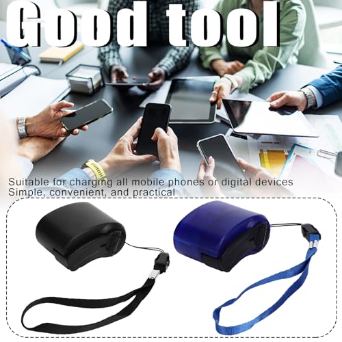 Cargador portátil manual USB para teléfono y emergencias miniatura 2
