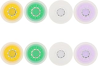 ZXShow 8 Pieces Water Flow Limiter Set Water Flow Restrictor Shower Flow Reducer Limiter Different Flow Rate Inserts - 4 L/min 6 L/min 7 L/min 9 L/min for Shower Hotel Bathroom Toilet