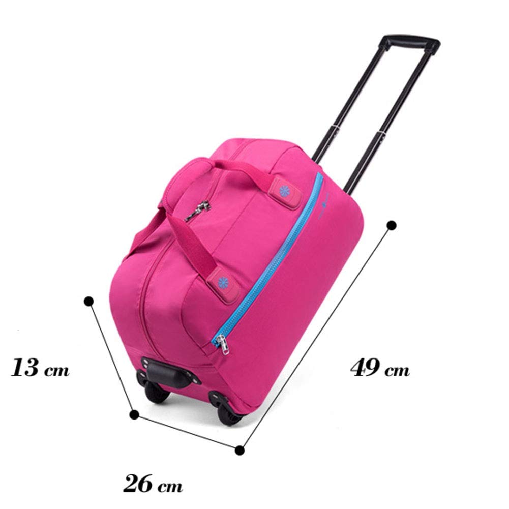 Maleta de Viaje Maleta con Ruedas Equipaje de Mano Maleta Ultraligera (Color : Rose Red, Size : 26 * 13 * 49cm) Little Surprise