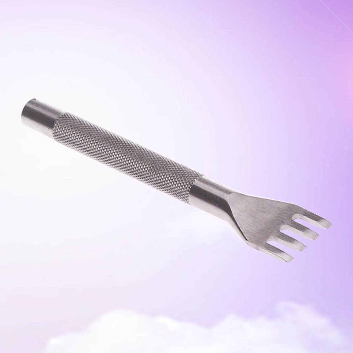Tooth Leather Punching Tool for DIY Leather Craft Steel Silver