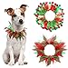 cyeollo 2 Pack Dog Costume Elastic Fancy Holiday Collars Ornaments for Pet Party Accessory Costume for Small Dogs Cats