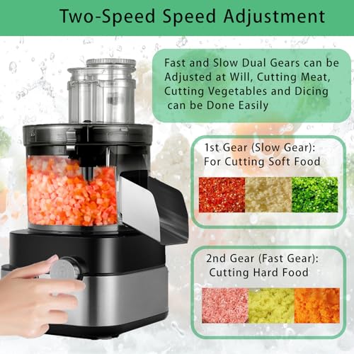 Elettrico per verdure con 5 lame, preparazione degli alimenti senza sforzo per una preparazione rapida e facile dei pasti in cucina, chef casalinghi e appassionati di cucina