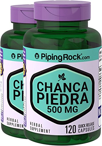 Piping Rock Chanca Piedra 500 mg 2 Bottles x 120 Quick Release Capsules Piedra Phyllanthus niruri Dietary Supplement Piping Rock Chanca Piedra 500 mg 2 Bottles x 120 Quick Release Capsules Piedra Phyllanthus niruri Dietary Supplement