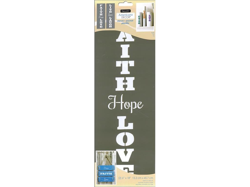DecoArt Faith Stencil Pack of 2