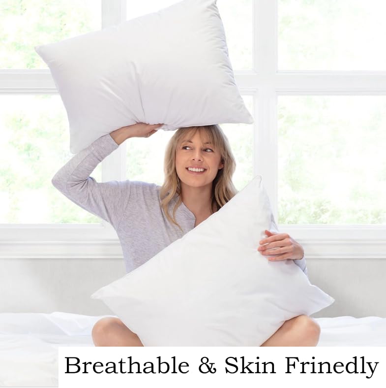 APEX FURNISHINGS white pillow cases 4 pack cotton 200 Thread Count Egyptian Cotton - Image 3