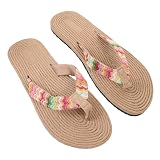 TENDYCOCO 1 Par sandalias chancletas hombre flitflops zapatiilas mujer shoes de mujer skeechers zapatillas planas de lino zapatillas planas junto mar sandalia de playa Zapatillas casuales