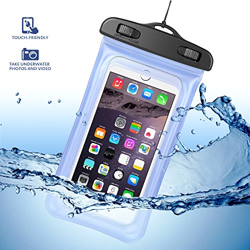 Floating Waterproof Pouch For Samsung Galaxy Note 20 Ultra S20 S21 S22 S23 Ultra S21+ S20 Plus S21 Fe Note 10 Plus Lite 9 S10 Plus A53 5G, A13 5G, A52 5G, A42 5G Underwater Phone Case Dry Bag (Blue) #TOP2