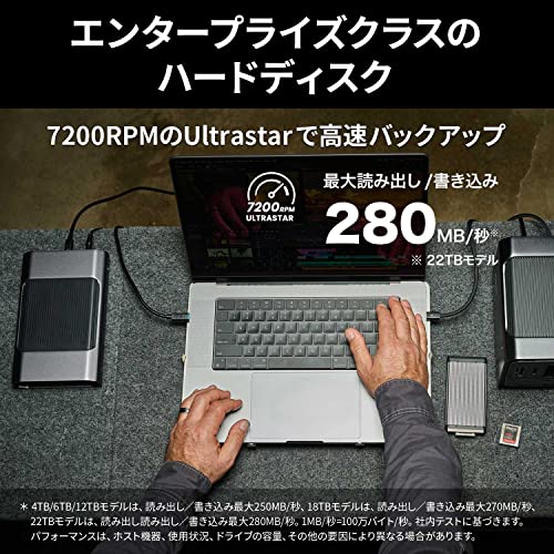 サンディスクプロフェッショナル(SanDisk Professional) G-DRIVE SDPHF1A-008T-SBAAD/UE の商品画像 5