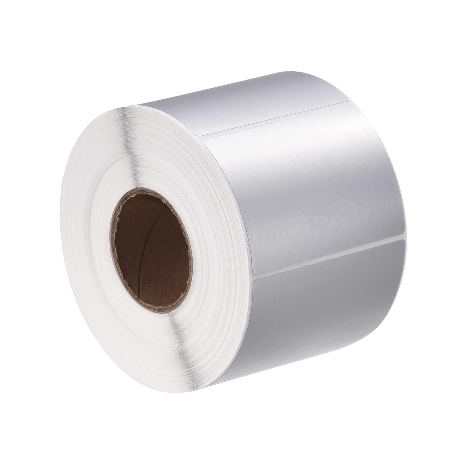 sourcing map Direct Thermique Étiquette Métallique Argent 70x50mm 1 Rouleau