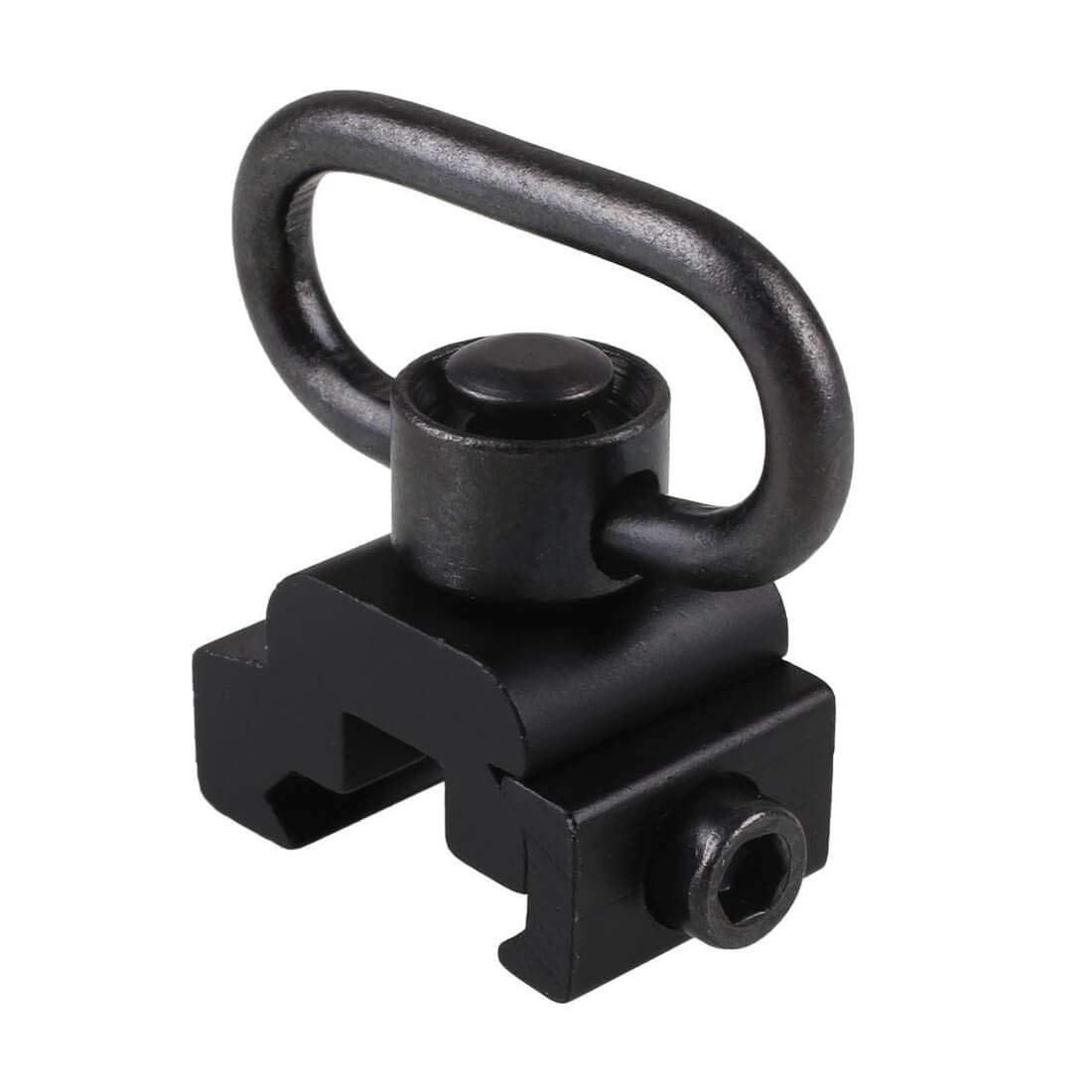 Xage QD Sling Swivel Mount - with Base Rail Mounted Push Button (Sling Attachment for Picatinny/Weaver)