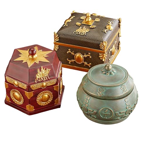 THREE KINGS GIFTS THE ORIGINAL GIFTS OF CHRISTMAS, Tabletop Nativity Collection, Deluxe Heirloom Set of 3