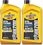 Pennzoil Ultra Platinum Full Synthetic 5W-20 Motor Oil...