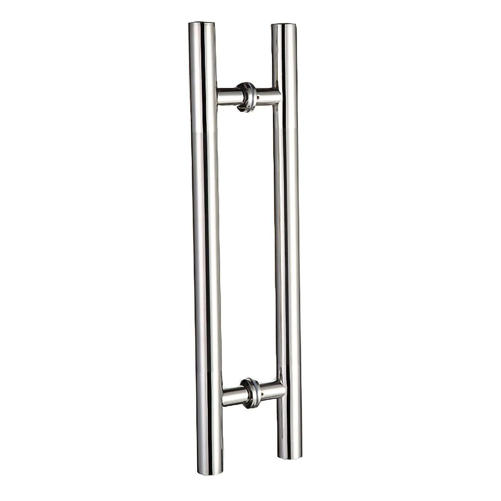 GYRAZXS Door Pull Handle Sliding Barn Door Handle Modern Entrance Door Handle,Modern Steel Push Pull Door Handle,for Sliding Glass Shower Barn Door,Interior Exterior Door,Easy to Install (Color : S