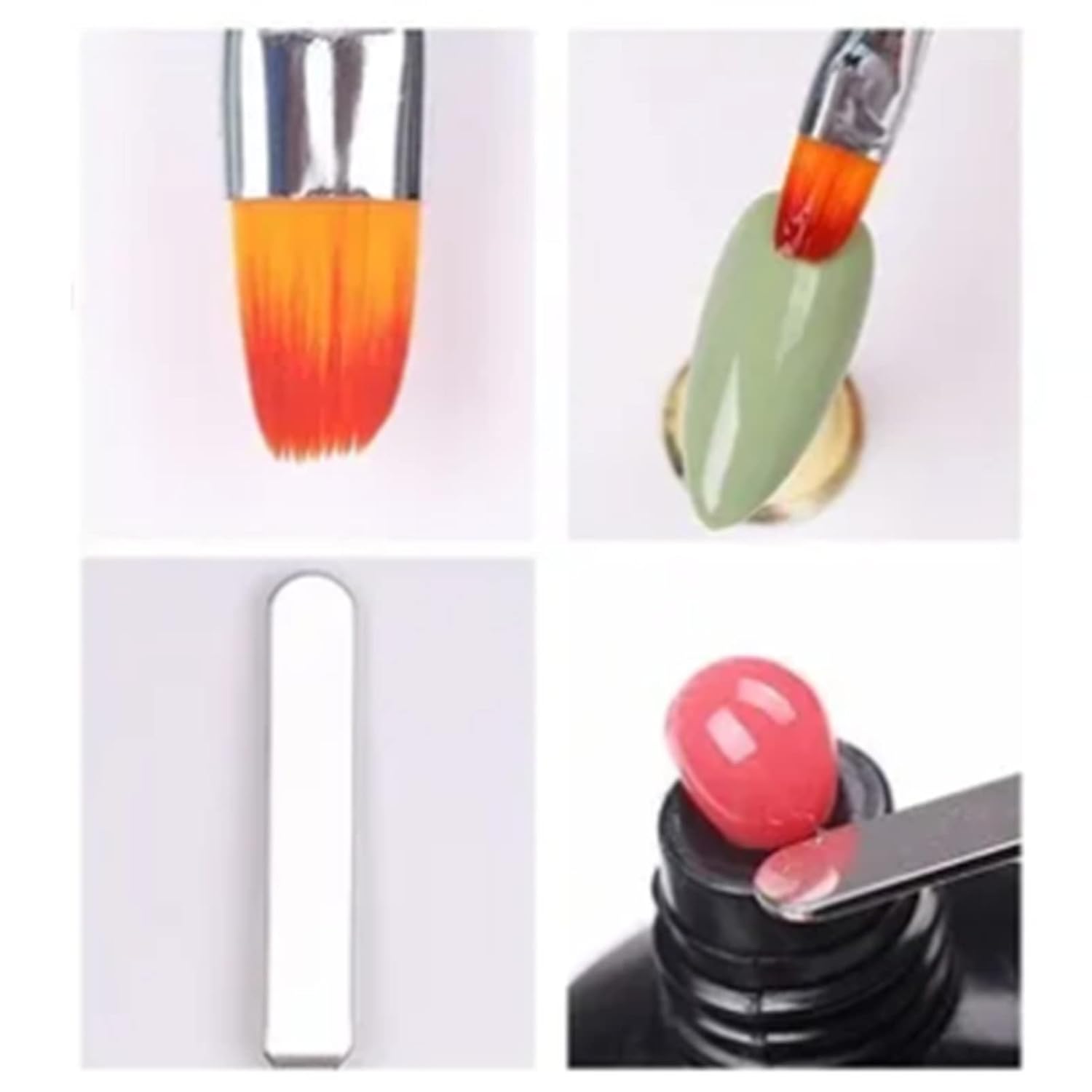 Nail Extension Gel Kit Professional Beautiful Gel Nail Polish Tool Set with Light