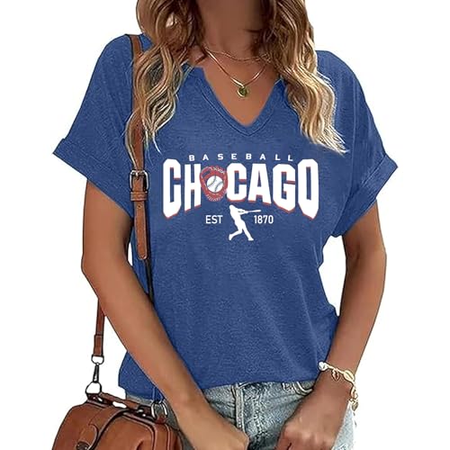 Baseball Shirts for Women Game Day Fan Shirt Baseball Mom Tshirt Casual Gifts Short Sleeve Tops