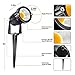 ALEDECO 5W Low Voltage Landscape Lights Outdoor 12V AC/DC LED Landscape Lighting 3000K Warm White Waterproof Garden Spotlights 500LM COB Landscape Pathway Lights for Yard,Tree (8Pack with Connectors)
