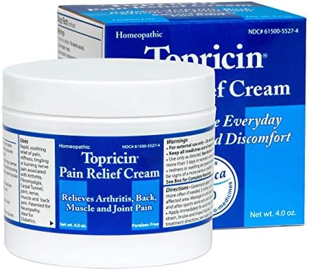 Topricin Pain Relief Cream (4 oz) Fast Acting Pain Relieving Rub Topricin Pain Relief Cream (4 oz) Fast Acting Pain Relieving Rub