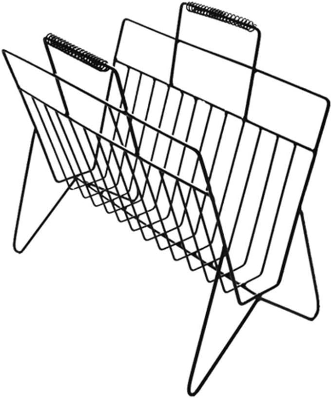 Newspaper and Magazine Rack for Bathroom Storage,Metal Bin,Freestanding