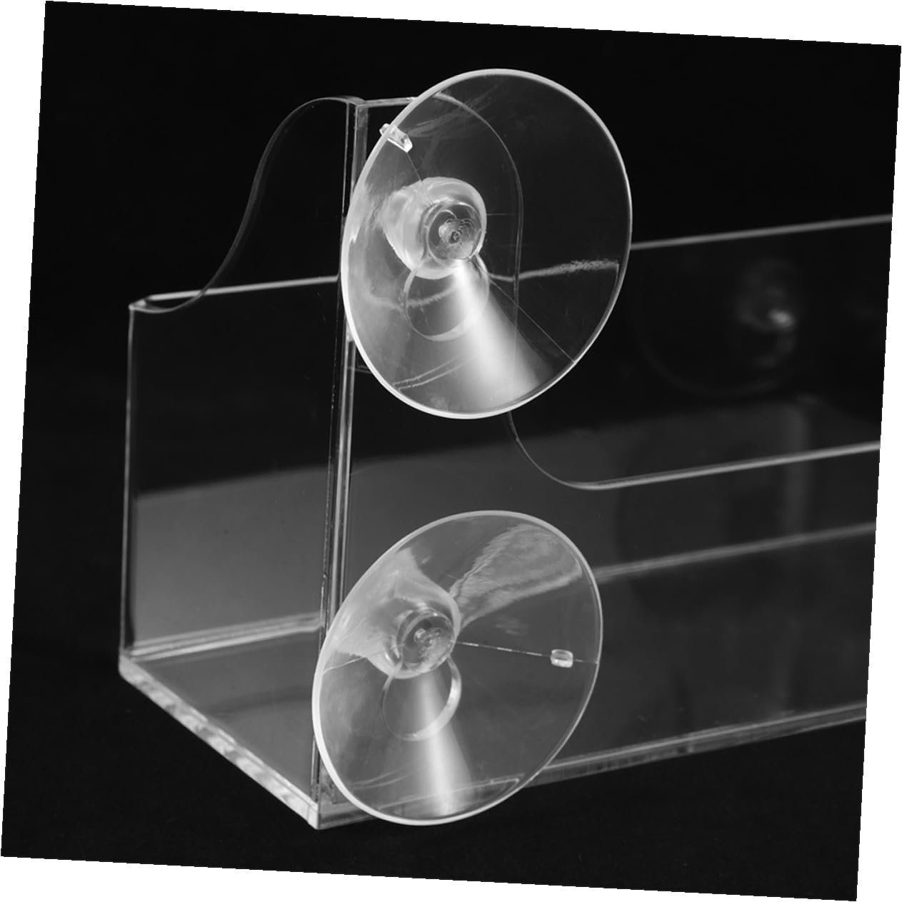 ULTECHNOVO 2stück Flaschenregal für Kühlschrank mit Saugnapf Aufbewahrungsregal aus Acryl Organizer für Gewürze und Flaschen Seitenablage für Kühlschrank Schwebende Ablage für Getränke