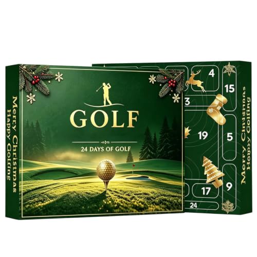 Amazing 24 Days Golf Accessories Christmas Golf Countdown Calendar | 2026 Holiday Countdown Calendar Golf Lovers Countdown for G