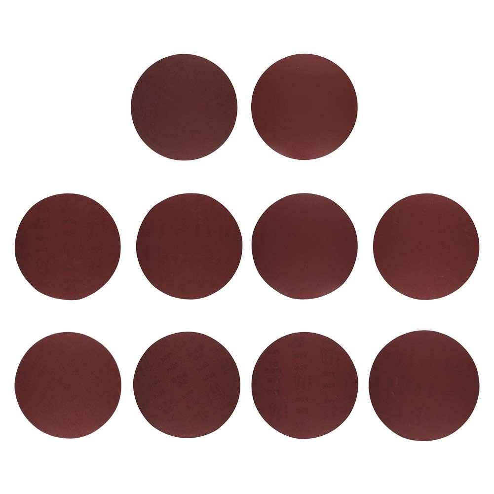 Jutagoss 30pcs 10 inch 250mm 120#/180#/240#/320#/400#/600#/800#/1000#/1500#/2000# Sanding Discs Self Stick Adhesive Back Aluminum Oxide Sandpaper