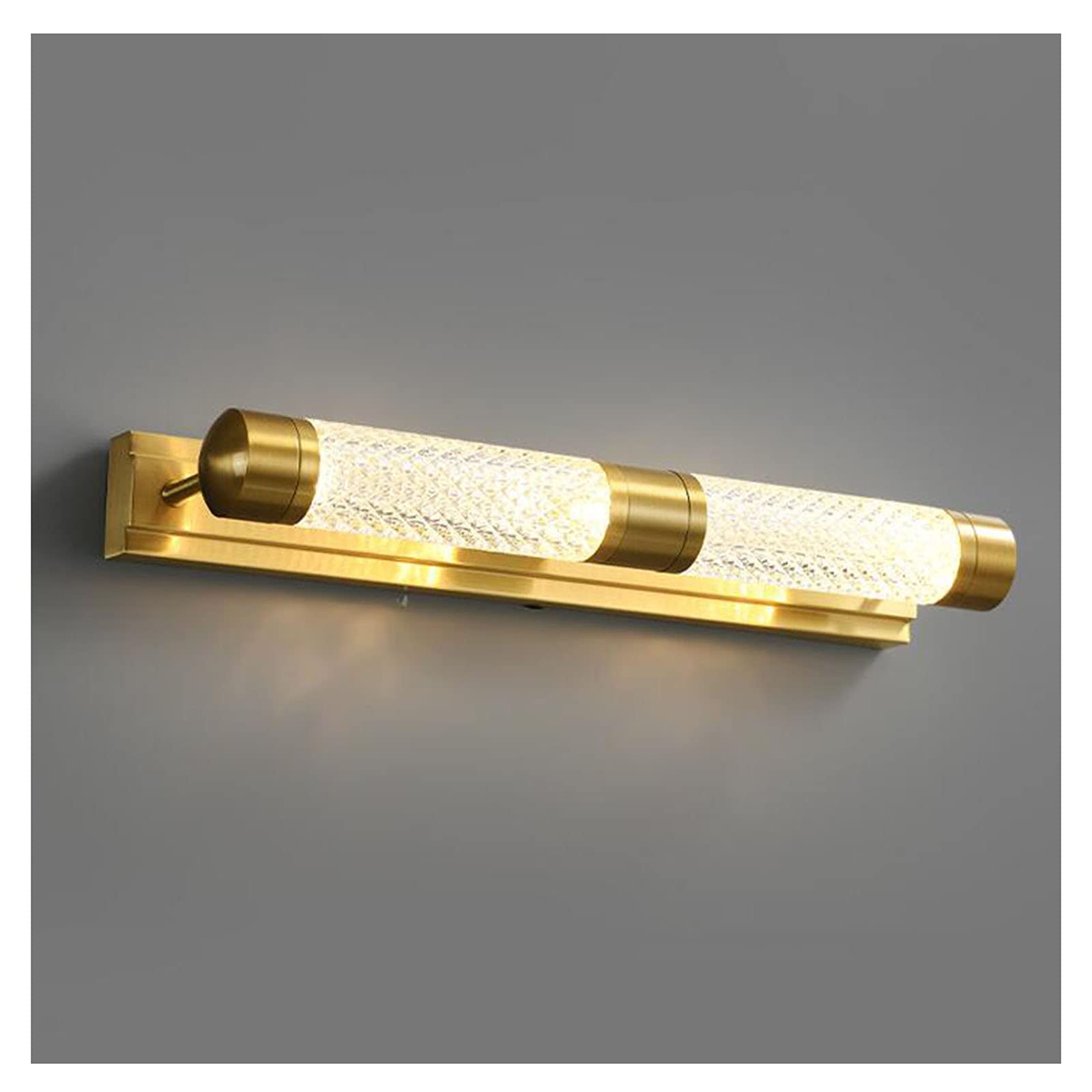 Lampe de maquillage vanité LED étanche en bronze 45cm anti-condensation