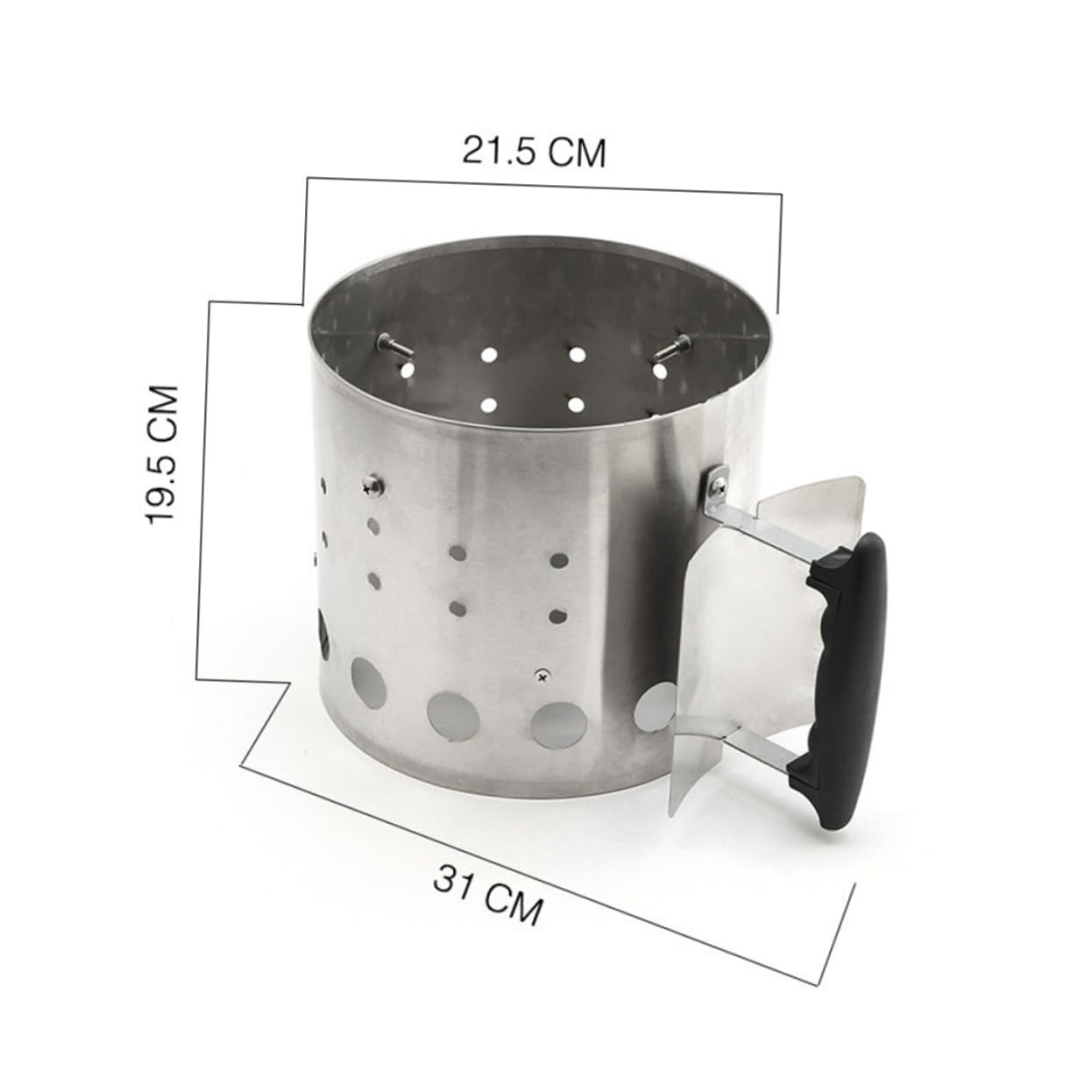 YARNOW Secchio per Accenditore per Barattolo per Accenditore Forniture per Barbecue Esterno