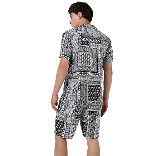 Image of CAHOOT Men's Co-Ord Set For Casual Wear | Quality Stretchable Fabric | Pull On T-Shirt | Pull On Shorts | Clothing Set Crafted With Comfort Fit & High Performance For Everyday Wear