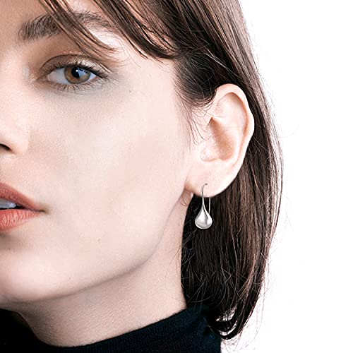 925 Sterling Silver Ear Needle With Teardrop & Waterdrop Earrings For Women4