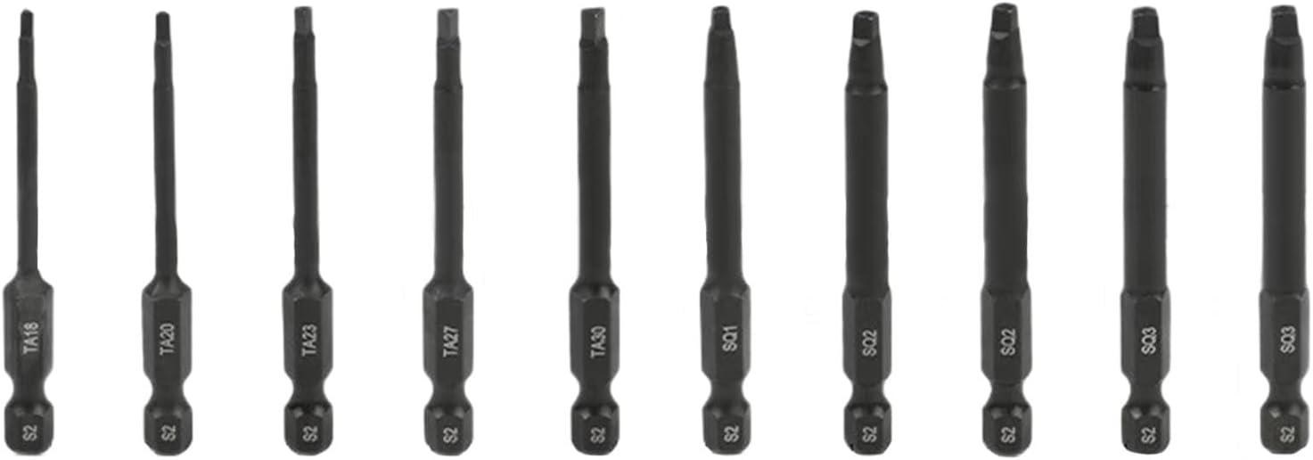 Screwdriver Bits with Antislip Grip & Shock Absorption for Heavy Duty Fastening and Work Heavy Duty Metal Tool Bit