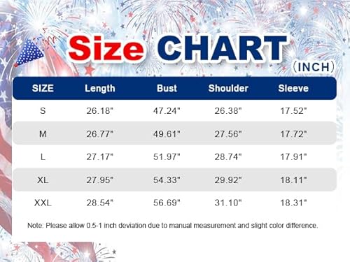 Supeya American Oversized Sweatshirt Women Usa Shirt Patriotic Tshirt Casual Long Sleeve Pullover 4Th Of July Tee Tops Blue thumb #4