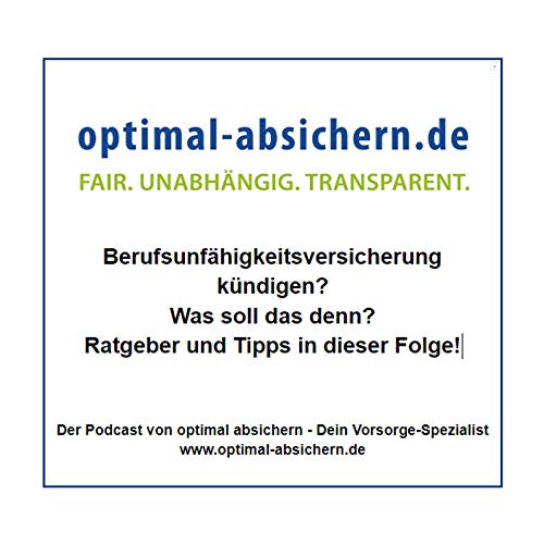 Berufsunf&auml;higkeitsversicherung K&uuml;ndigung