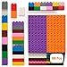 Strictly Briks Classic Big Brik Tower Set 100% Compatible with All Major Brands | Large Pegs for Toddlers | 12 Big Brik Base Plates in Rainbow Colors (7.5" x 3.75") and 96 Assorted Big Briks