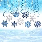 Winter Wonderland Party Decorations,Winter Decorations,Snowflake Hanging Swirl Decorations,Snowman Party Streamers for Birthday Theme Party Together Baby Shower - Image 5
