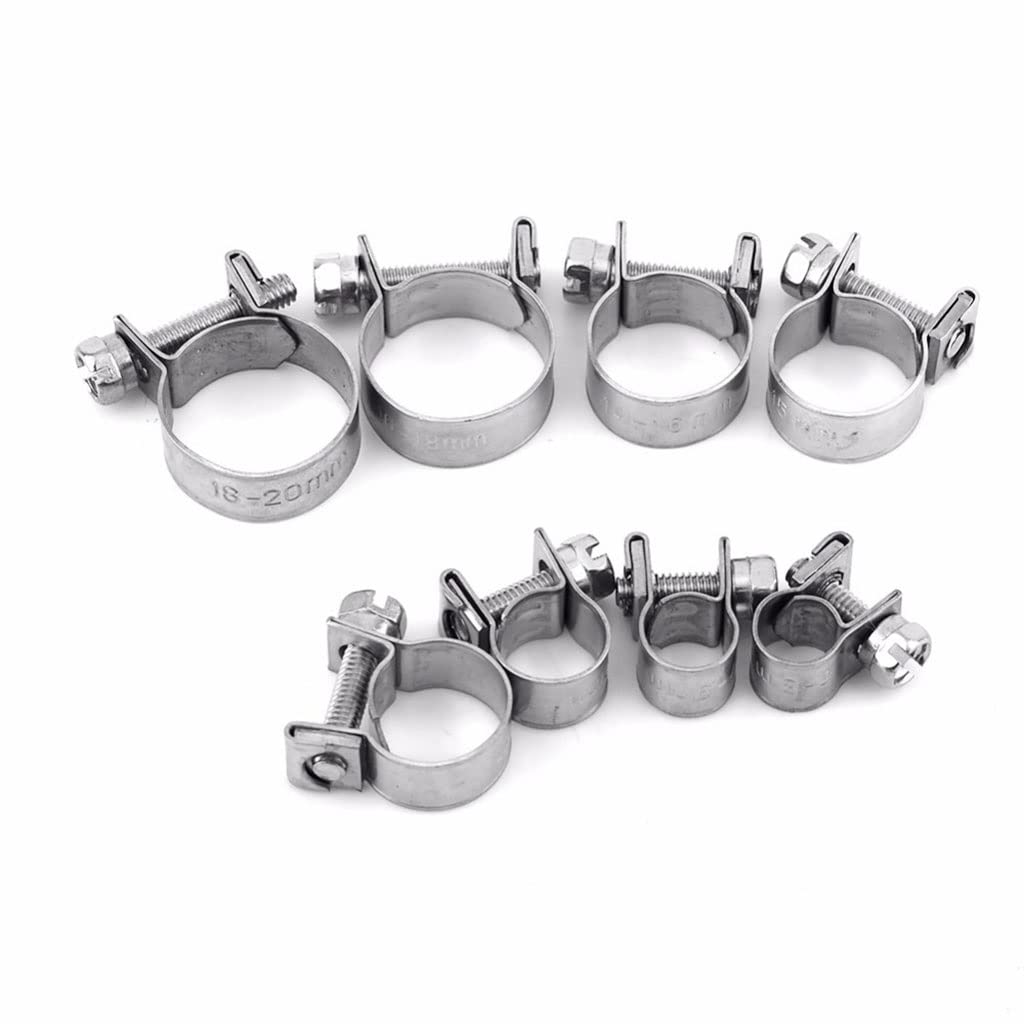 10 sztuk regulowanych zacisków do węża SUS(16-18mm)
