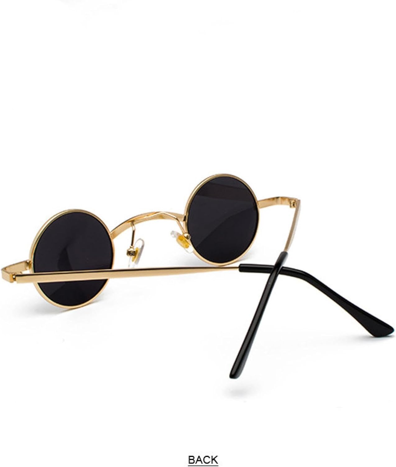 MUTYNE Wide Bridge Retro Rock Punk Sunglasses Classic Small Round Clear Uv400