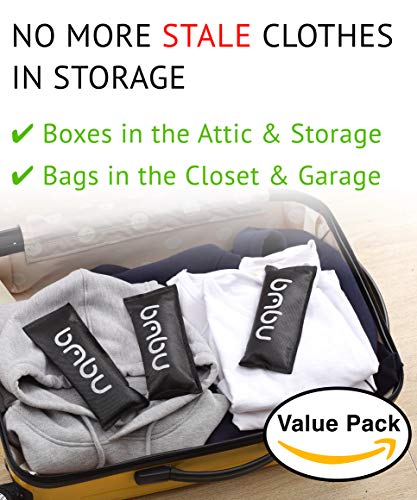 bmbu Charcoal Shoe Deodorizers - Activated Natural Bamboo Air Purifying Bag Insert for Sneakers Oder Eliminator Mini Bags -Absorber/Freshener for Gym Bag,Drawer,Closet,Car,Home, Cat Litter 6