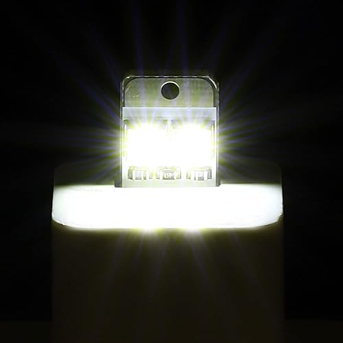 Miniatura 5 de PATIKIL 6000-6500K Mini luz LED USB, paquete de 5 módulos de lámpara delgada de luz nocturna portátil de 0.3 W para camping teclado portátil, luz