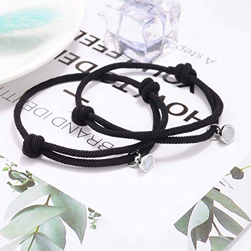 VGWON 2 Pulseiras magnéticas, atração mútua, relacionamento, compatibilidade, amizade, pulseira de c