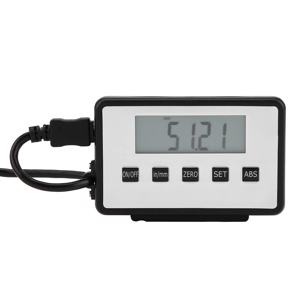 Kit de Lecture Numérique, 0-600mm Kit de Lecture LCD à Échelle Linéaire Numérique à Distance Précise ± 0,06 Outil de Mesure Règle d'Affichage pour les Tours de Fraiseuses