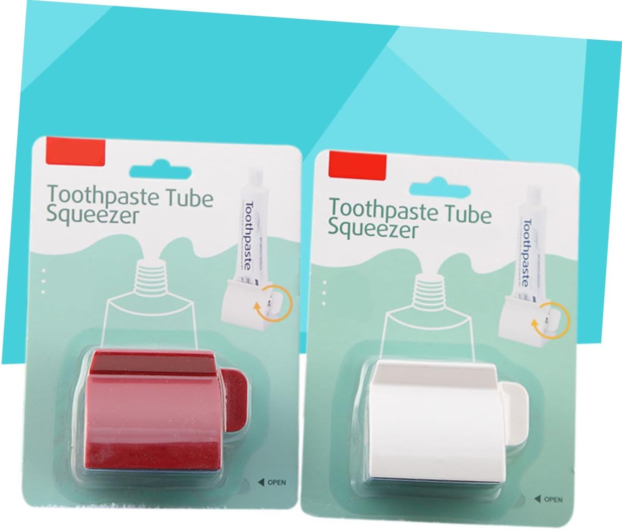 Gatuida 2pcs Rolling Tube Toothpaste Squeezer Automatic Dispenser for Easy for Bathroom Accessories and Reducing Waste for Toothpaste and Lotions image 2